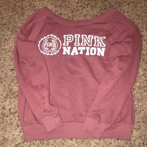 VS Pink Nation Slouchy Sweater